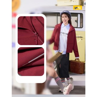 Áo khoác gió nữ 4c plus dáng suông YODY cản gió cản bụi co giãn 4 chiều WCWC25F025