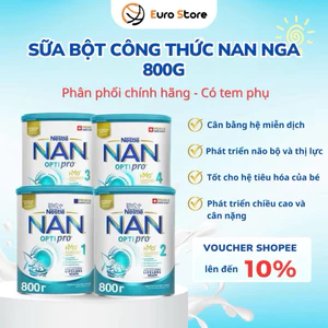 Sữa Nan Nga đủ số 1-2-3-4 800g cho bé
