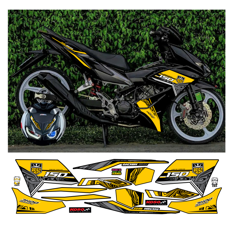 Tem rơi WINNER X V2 cao cấp chất liệu in 3 lớp chống nước không phai màu nhãn dán.