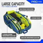 Balo Pickleball YOLO SPORT Elite Túi Đựng Vợt Tennis Cầu Lông Ngăn Giày Riêng Túi Thể Thao Cỡ Lớn Nam Nữ Chính Hãng — ảnh 5