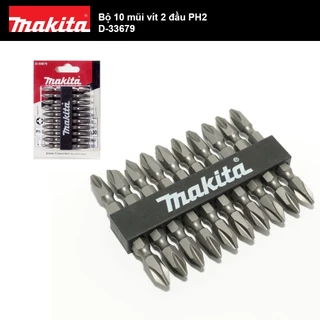 Bộ 10 mũi vít 2 đầu PH2 Makita D-33679 | Makita Việt Nam