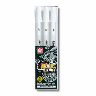 BUJO - BST Bút Mực Trắng / Mực Nhũ Vàng, Nhũ Bạc Trang Trí ♥ Tự Chọn Nhãn Hiệu MARVY - GELLY ROLL - SUPERIOR - MARIE'S