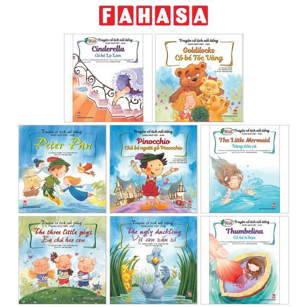 Sách Truyện Cổ Tích Nổi Tiếng (Song Ngữ Việt Anh) - Cinderella - Cô Bé Lọ Lem, Goldilocks - Cô Bé Tóc Vàng ,...