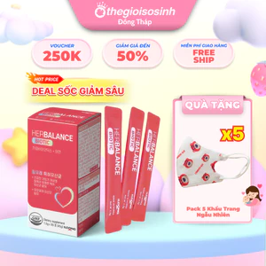 Men Vi Sinh Phụ Khoa HerBalance Biotic Đặc Biệt Cho Phụ Nữ Mất Cân Bằng Nội Tiết