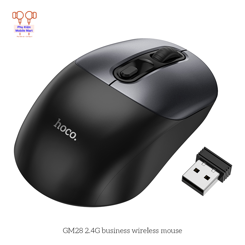 Chuột Không Dây – Chuột Bluetooth – Chuột GM28 2.4G – Thiết Kế Sang Trọng, Êm, Nhạy, Pin Lâu