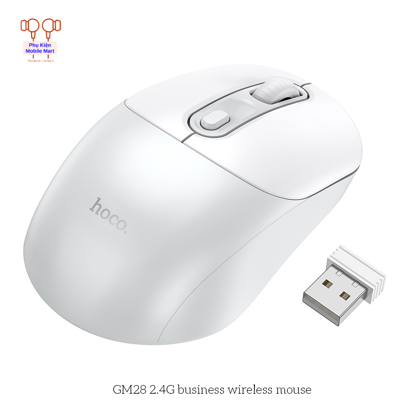 Chuột Không Dây – Chuột Bluetooth – Chuột GM28 2.4G – Thiết Kế Sang Trọng, Êm, Nhạy, Pin Lâu