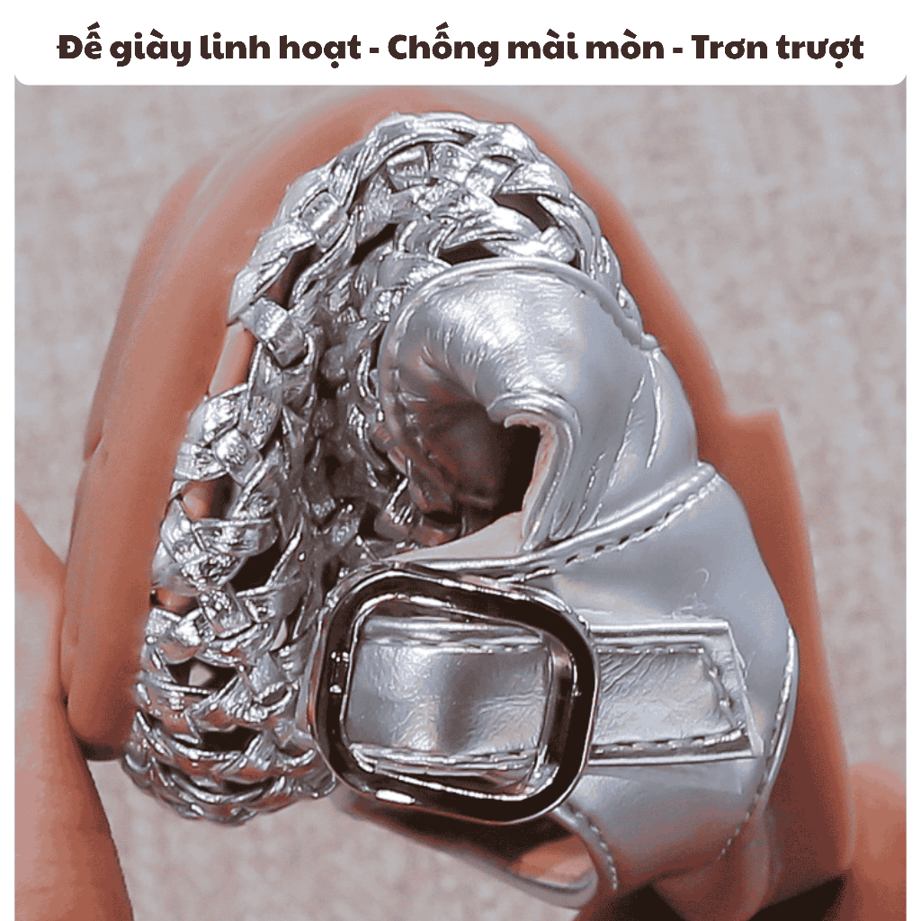 [M191](Form Nhỏ Tăng 1 Size) Giày Búp Bê Rọ Đan Đế Mềm Êm Chân Phong Cách Tiểu Thư, Giày Công Chúa Cho Bé Cho Bé Gái