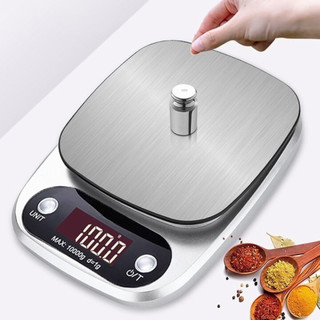 Cân nhà bếp điện tử chính xác cao cân thực phẩm mini trọng lượng 1g-10kg/0.1g-5kg trang bị 2 pin AAA