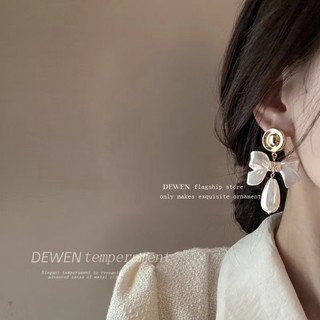 [HỎA TỐC] Hoa Tai Bông Tai Nơ Đính Ngọc Cao Cấp Phụ Kiện Cô Dâu T22