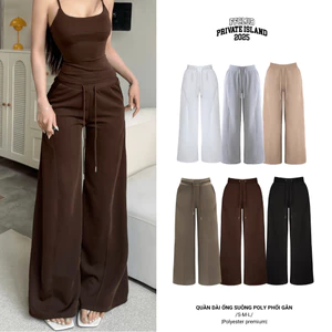 Quần dài ống suông POLY phối gân FFCLUB