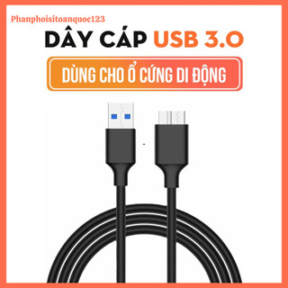Cáp USB 3.0 Dùng Cho Ổ Cứng Di Động 2.5" HDD Di Động USB 3.0 - Tốc Độ Cao, Kết Nối Ổn Định