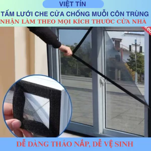 Tấm, Miếng dán lưới che cửa chống muỗi, côn trùng dễ dáng tháo nắp vệ sinh