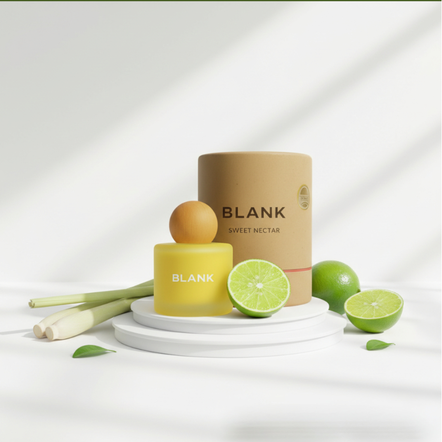Nước hoa ô tô hương sả chanh lọ 50ML cao cấp nhập khẩu Blank tinh