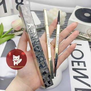 [COLORKEY] Chì Kẻ Chân Mày 2 Đầu COLORKEY Vỏ Vàng Tráng Gương, 0.07g