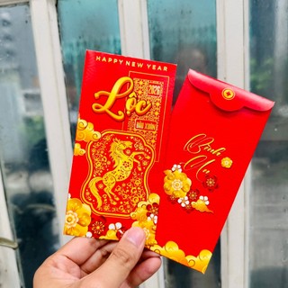 🌸 Sale TẾT🌸 Combo 10 Bao Lì Xì 2026 CON NGỰA CHỮ LỘC , BAO LÌ XÌ NGỰA