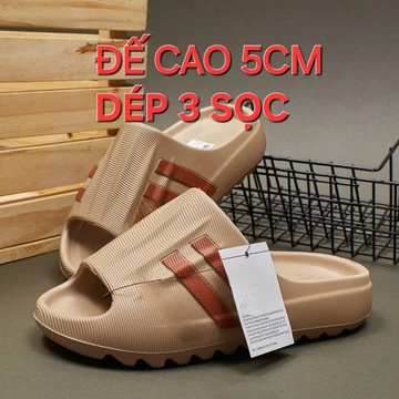 Dép đúc nam nữ đế cao 5cm hottrend freeship , dép bánh mì nam nữ thời trang , dép nam , dép nữ đế cao , dép quai ngang