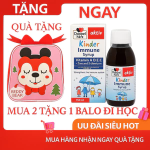 Siro Doppelherz Aktiv Kinder Immune hỗ trợ tăng cường đề kháng chai 150ml