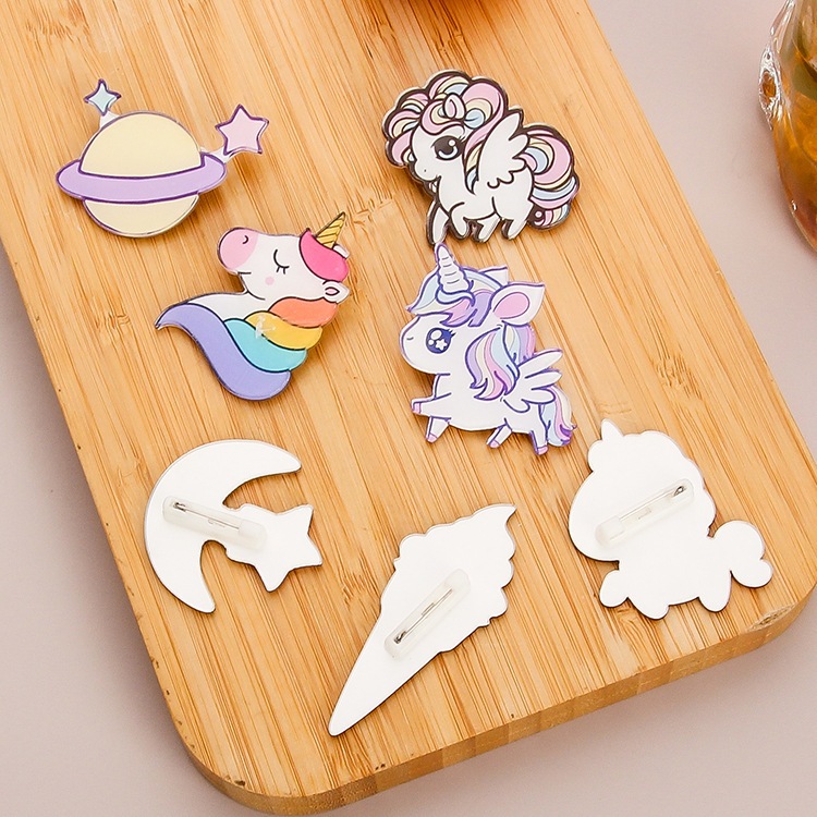Combo 10 Huy hiệu ghim pin cài áo Ngựa Pony cực dễ thương 4cm 5cm