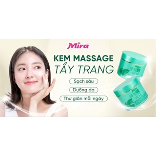 Kem massage tẩy trang xanh Mira 300g A577