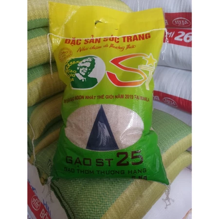 10kg Gạo Đặc Sản Sóc Trăng ST25 - Gạo ngon nhất thế giới_Gạo Thơm Cao Cấp