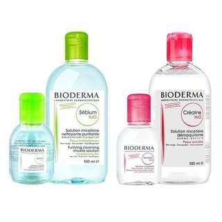 Nước Tẩy trang Bioderma Sensibio + Sebium H2O Sạch Sâu, Dịu Nhẹ Cho Da Nhạy Cảm, Da Dầu 100ml 500ml