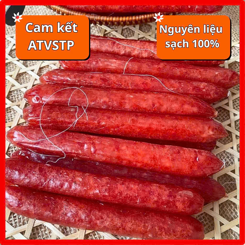 Lạp xưởng tôm tươi ngon cao cấp ít mỡ, lạp xưởng khô sạch đặc sản Việt Nam, gói 500g/1kg, HTC Food