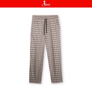 Quần nữ kẻ hot trend Jasey, quần nữ cạp chun chất cotton dễ phối đồ mã 4507
