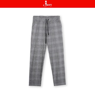 Quần nữ kẻ hot trend Jasey, quần nữ cạp chun chất cotton dễ phối đồ mã 4507