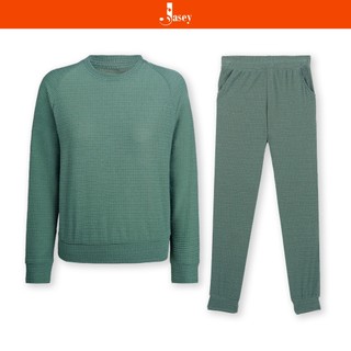 Bộ nữ mặc nhà JASEY, bộ thu đông cotton nữ bo gấu chuẩn size mã 3513
