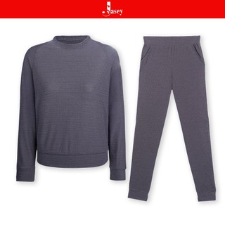 Bộ nữ mặc nhà JASEY, bộ thu đông cotton nữ bo gấu chuẩn size mã 3513