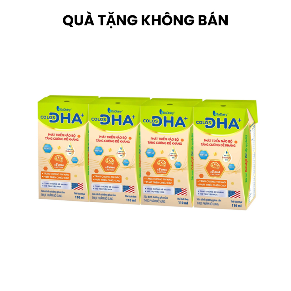 [ QUÀ TẶNG KHÔNG BÁN] 1 Sữa uống dinh dưỡng Colos DHA+ 110ml