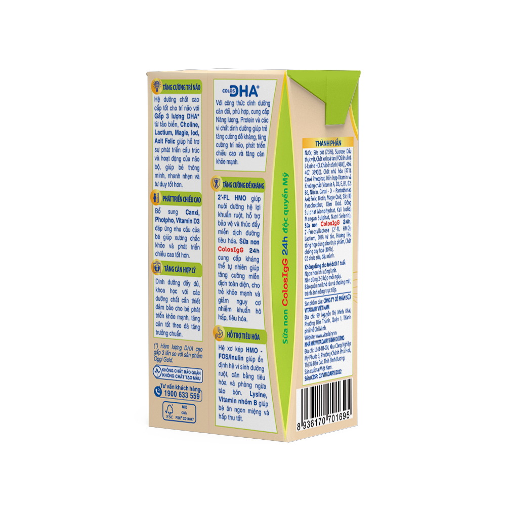 [ QUÀ TẶNG KHÔNG BÁN] 1 Sữa uống dinh dưỡng Colos DHA+ 110ml