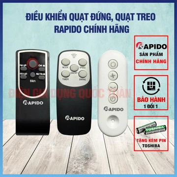 Điều Khiển, Remote Quạt Đứng, Quạt Treo Rapido chính hãng