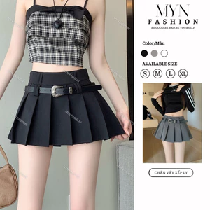 Chân Váy Xòe Xếp Ly Nữ Ngắn Sexy Chân Váy tennis Trẻ Trung Hàng Loại 1 Váy màu Đen Trắng [MY028 - TẶNG ĐAI LƯNG]