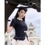 Set áo kiểu ngắn tay phối cổ sơ mi nhấn eo xẻ tà + chân váy dài xoè rủ thanh lịch Twentyfive (Tách set) AH152 + CH102