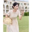 Đầm nữ dáng dài sang chảnh cổ tròn, chất liệu chéo Hàn cao cấp Twentyfive Design DO22