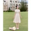 Đầm nữ dáng dài sang chảnh cổ tròn, chất liệu chéo Hàn cao cấp Twentyfive Design DO22