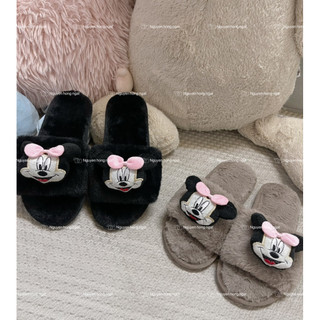 Dép lông đi trong nhà NGATODER gắn chuột micky đáng iu