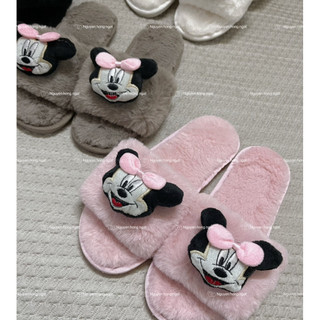 Dép lông đi trong nhà NGATODER gắn chuột micky đáng iu