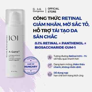 [CÔNG TY] Tinh chất Retinal hỗ trợ cải thiện lão hóa, tăng đàn hồi da Geek&Gorgeous A-Game 30ml
