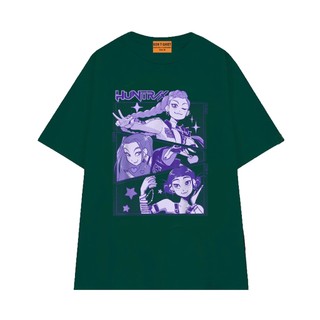 Áo Thun Kpop Ban Nhạc Nữ Hư Cấu Huntrix Chất Vải Cotton 75 Thoáng Mát Mềm Mịn NGỐ TEE