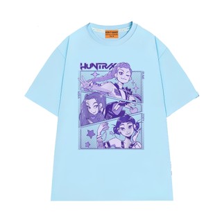 Áo Thun Kpop Ban Nhạc Nữ Hư Cấu Huntrix Chất Vải Cotton 75 Thoáng Mát Mềm Mịn NGỐ TEE