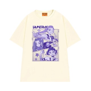 Áo Thun Kpop Ban Nhạc Nữ Hư Cấu Huntrix Chất Vải Cotton 75 Thoáng Mát Mềm Mịn NGỐ TEE