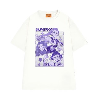 Áo Thun Kpop Ban Nhạc Nữ Hư Cấu Huntrix Chất Vải Cotton 75 Thoáng Mát Mềm Mịn NGỐ TEE
