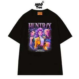 Áo Thun Ban Nhạc Nữ Huntrix Hoạt Hình Hàn Quốc Thợ Săn Quỷ Kpop Vải Cotton 75 Thoáng Mát NGỐ TEE