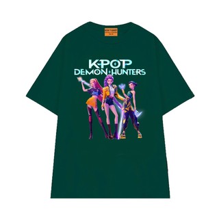 Áo Thun Hoạt Hình Thợ Săn Quỷ Kpop Ban Nhạc Huntrix Dễ Thương Vải Cotton 75 Mềm Mịn NGỐ TEE