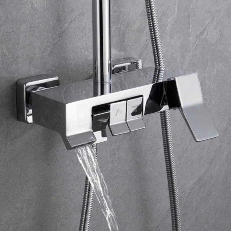 Vòi Sen Cây Tắm Đứng Phím Đàn KROSS Inox SUS304 Nóng Lạnh 3 Chế Độ Xả Nước Chống Bám Cặn Canxi BH 10 Năm
