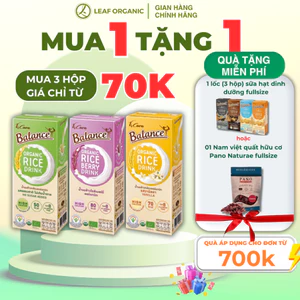 Sữa gạo hữu cơ Thái Lan 4Care Balance organic 180ml nhiều hương vị lựa chọn