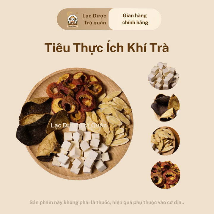 Tiêu Thực Ích Khí Trà - Lạc Dược Trà Quán - Tiêu thực, giảm đầy bụng, giảm mỡ máu, hỗ trợ tiêu hoá.
