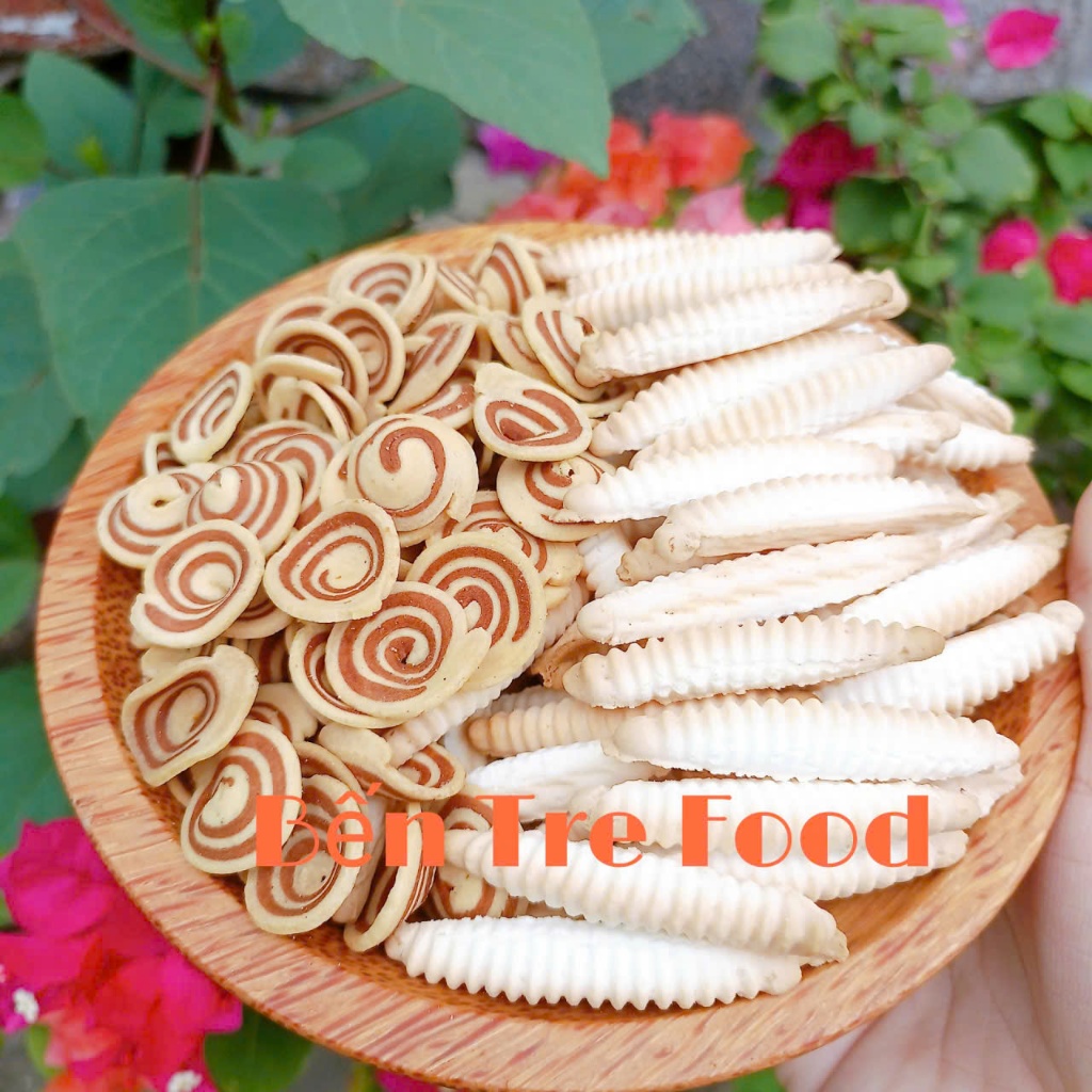 Combo 1kg Đuông Cơm Sầu riêng và bánh tai cốt dừa